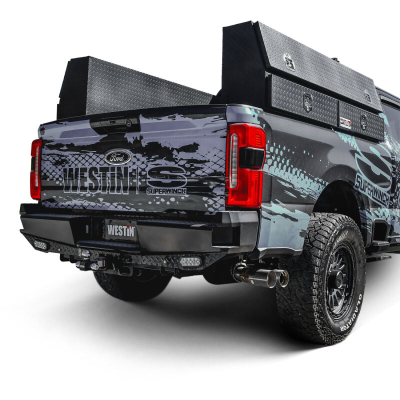 Westin 23-25 Ford F-250/350/450/550/600 HDX Bandit Rear Bumper - Black