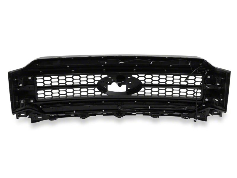 Raxiom 21-23 Ford F-150/ Exc.Raptor CXR Series LED Upper Replacement Grille with White DRL- Black
