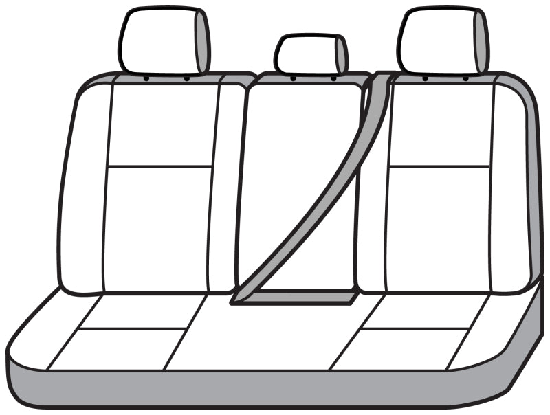 Covercraft 15-21 Ford Transit Polycotton SeatSaver Custom Third Row Seat Covers-Taupe