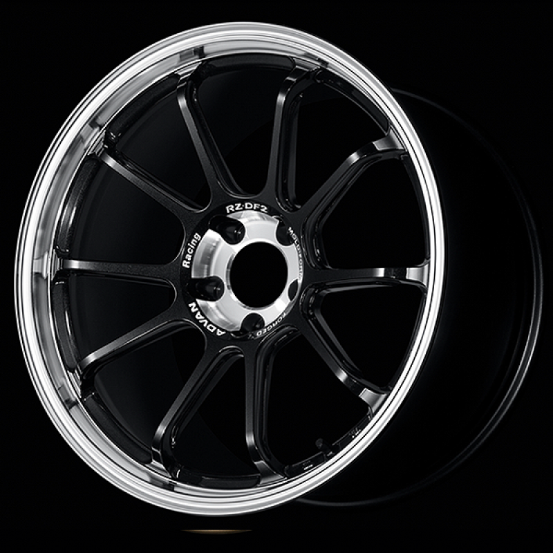 Advan RZ-DF2 20x9.0 / +38 Offset / 5x120 / 73mm Bore / Diamond Cut and Racing Titanium Black