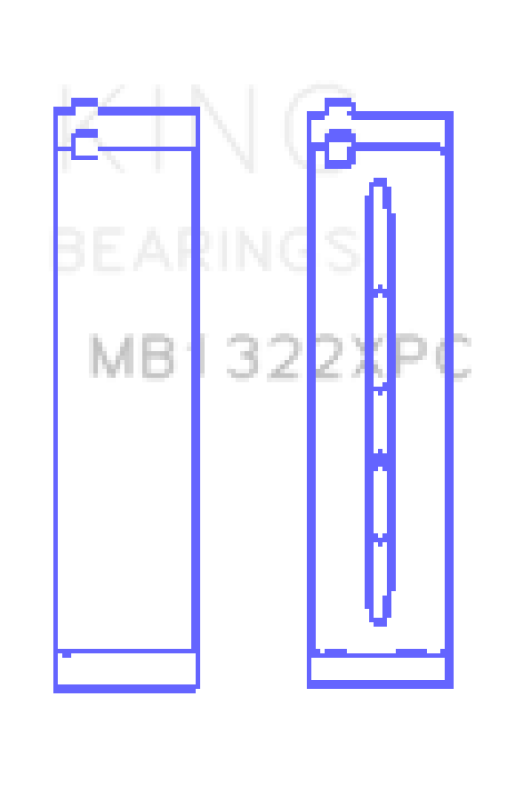 King Audi R8 4.2/5.2/Lamborghini Gallardo/Huracan V10 Coated Perf Main Bearing Set - Size STDX