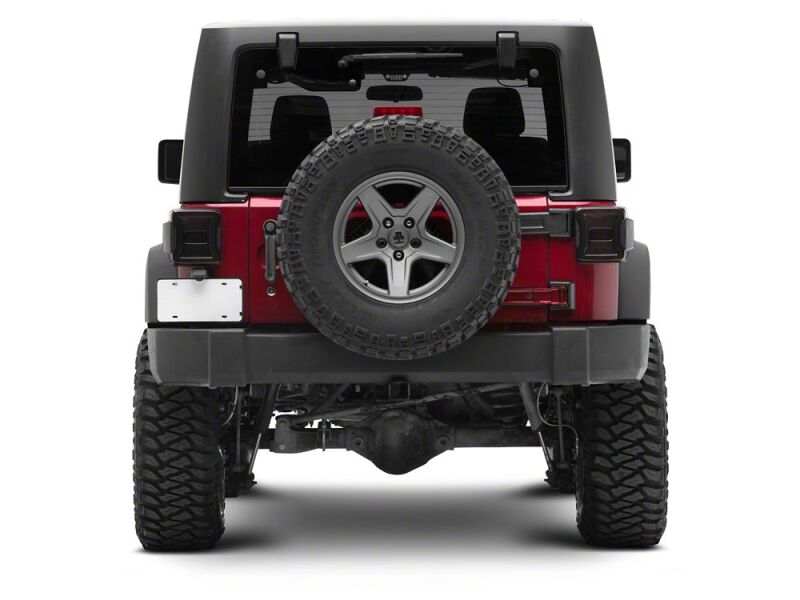 Raxiom 07-18 Jeep Wrangler JK LED Tail Lights- Red Housing- Smoked Lens