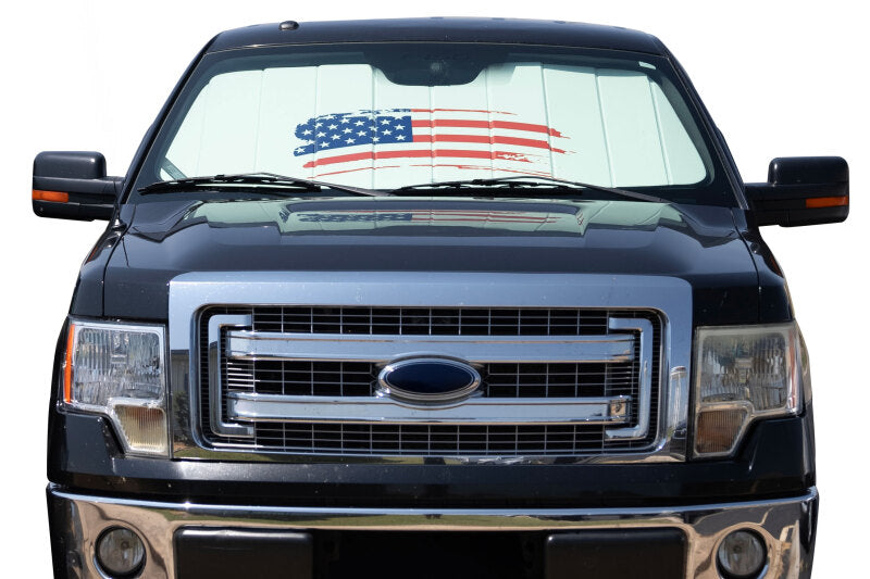 Covercraft 25-26 Mercedes-Benz Sprinter American Flag UVS100 Premier Custom Sunscreen-Centered Logo