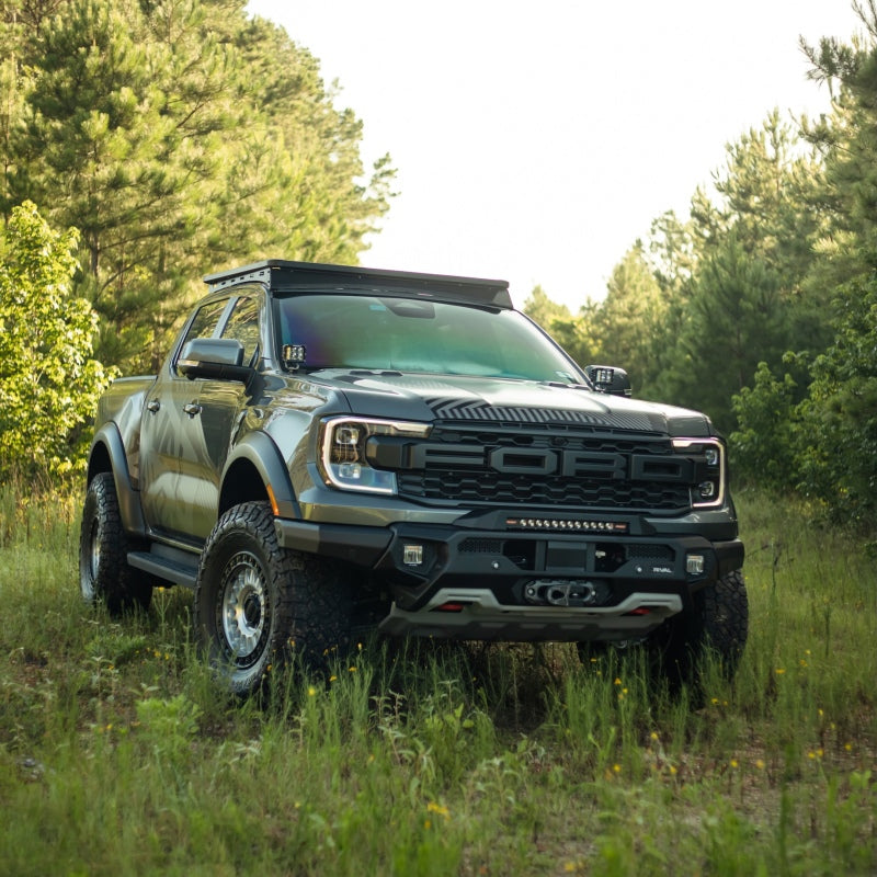 RIVAL 24-26 Ford Ranger Raptor Front Aluminum Bumper w/Winch Mount and Recovery Points