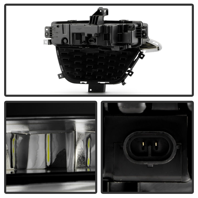 Spyder 22-24 Jeep Grand Cherokee (2-Row) OEM LED Fog Lights w/Switch - Clear (FL-JGC22-LED-C)