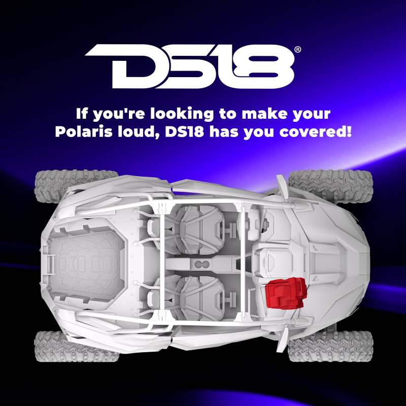 DS18 RZR Pro 20-24 Under Dashboard Subwoofer Enclosure 1 x GEN-X104DCF Included IP65 OEM Fit