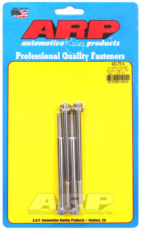 ARP Merlin block, Brodix head SB 12pt valve cover bolt kit