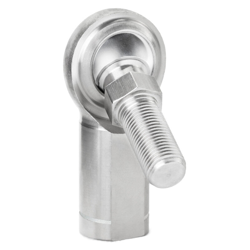 QA1 G Series 2-Pc Rod End - Female/Left Hand - .625in Bore x 5/8-18 w/Stud - Stainless Steel w/PTFE