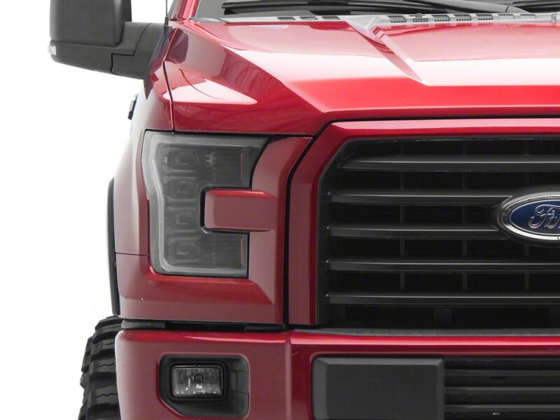 Raxiom 15-17 Ford F-150 CXR Series LED Headlights- Black Housing- Clear Lens