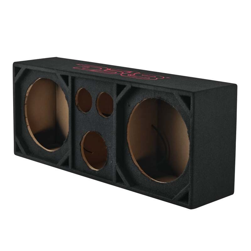 DS18 Ported Enclosure 2x 12in Mids 2x 3.6in Tweeters & 1 x 5.7in Horn Diffuser -Black Carpet