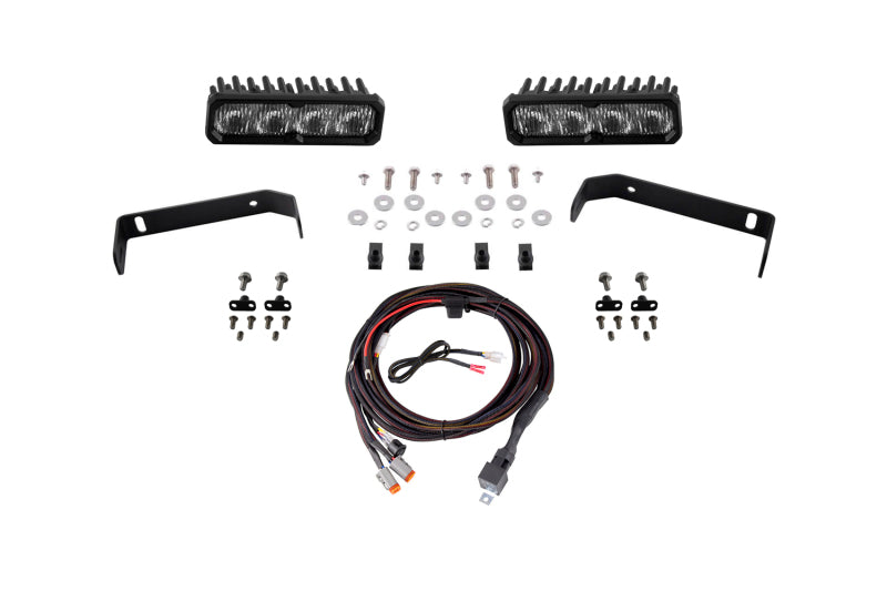 Diode Dynamics 2019-2021 Ford Ranger 2019 SS6 Max LED Kit White Fog 6000K