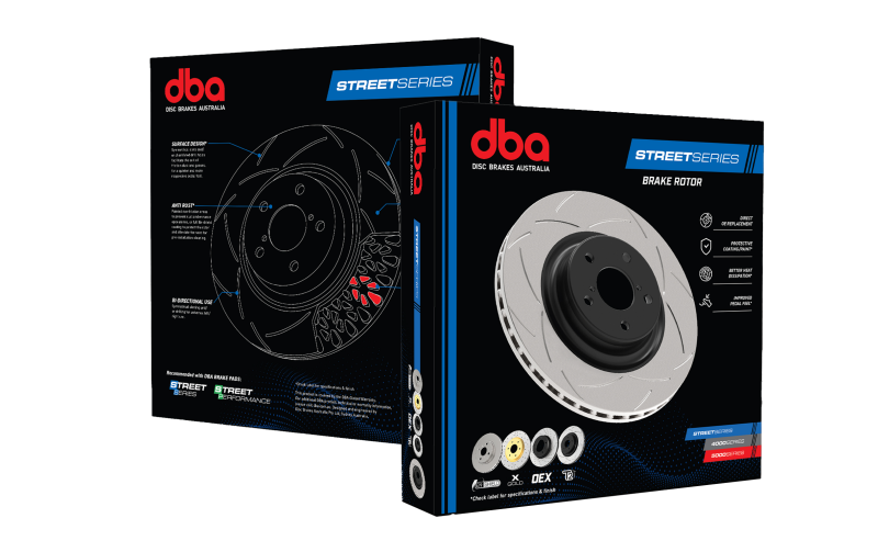 DBA 09/02+ Toyota Landcruiser 17in Wheel Front Drilled & Slotted Street Series Rotor