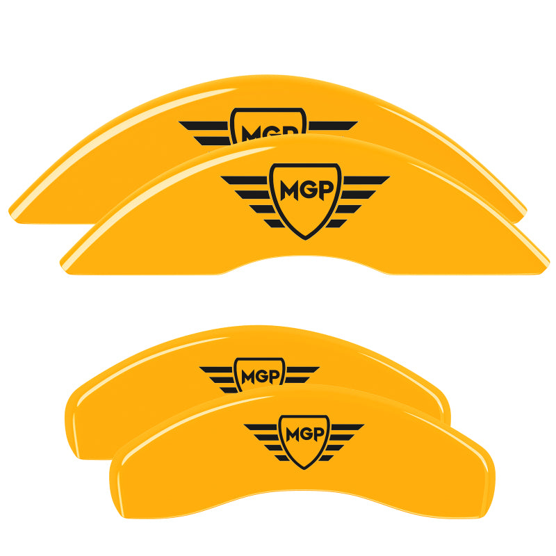 MGP 21-23 Kia K5 Engraved Front & Rear Brake Caliper Cover Set - Yellow