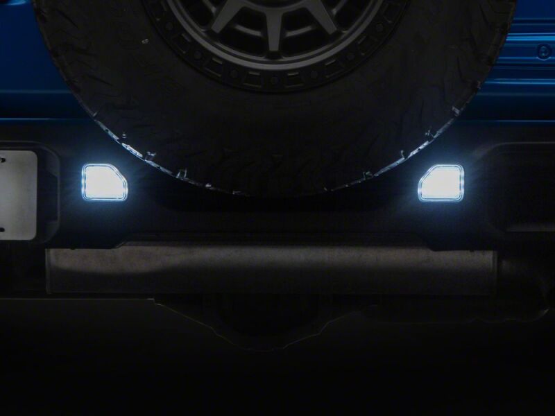 Raxiom 18-26 Jeep Wrangler JL Clear LED Rear Bumper Reflector Lights- White LED