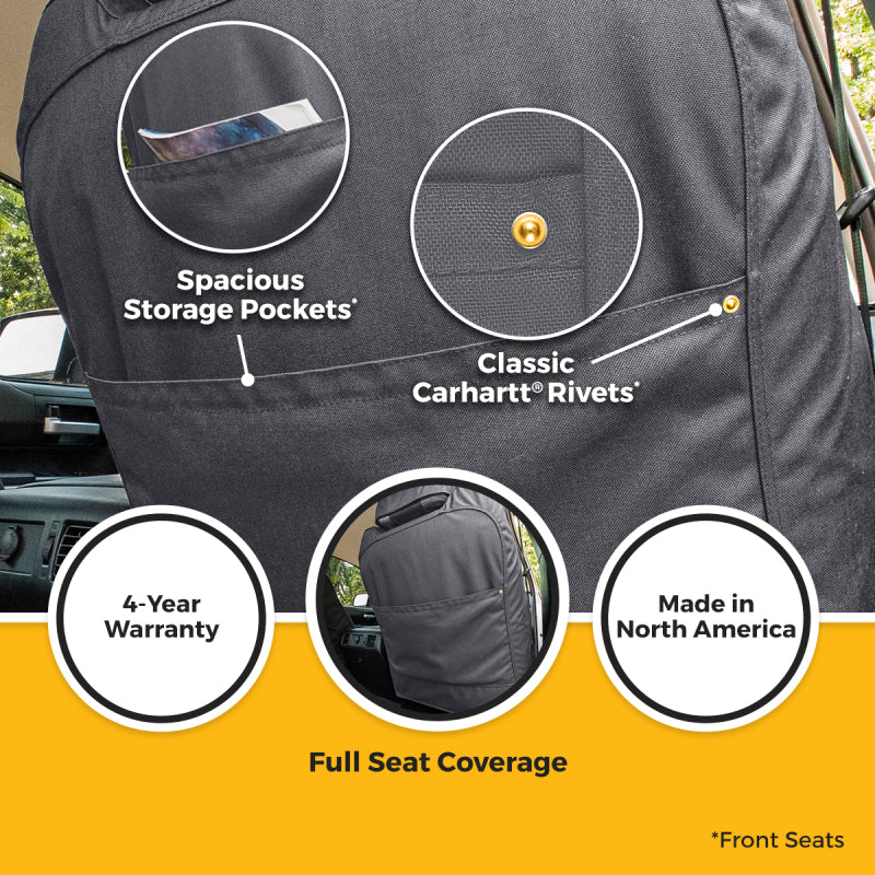 Covercraft 19-25 Ford F250 F350 Carhartt Super Dux SeatSaver Second Row Custom Seat Cover - Gravel