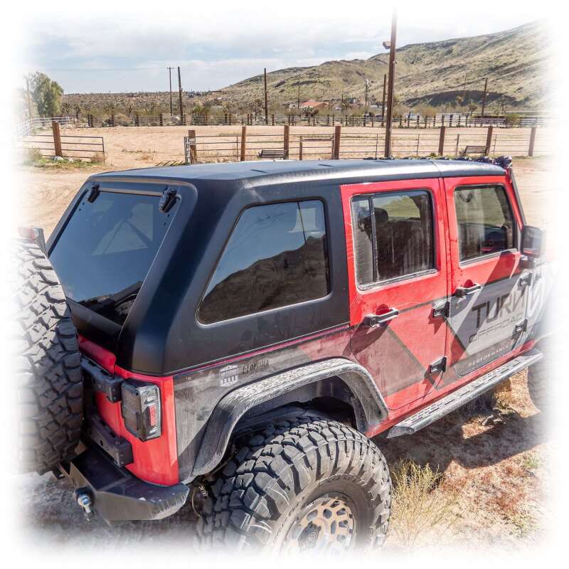 Turn Offroad 07-18 Jeep JK 2 Door Fastback Hardtop 4-Piece White