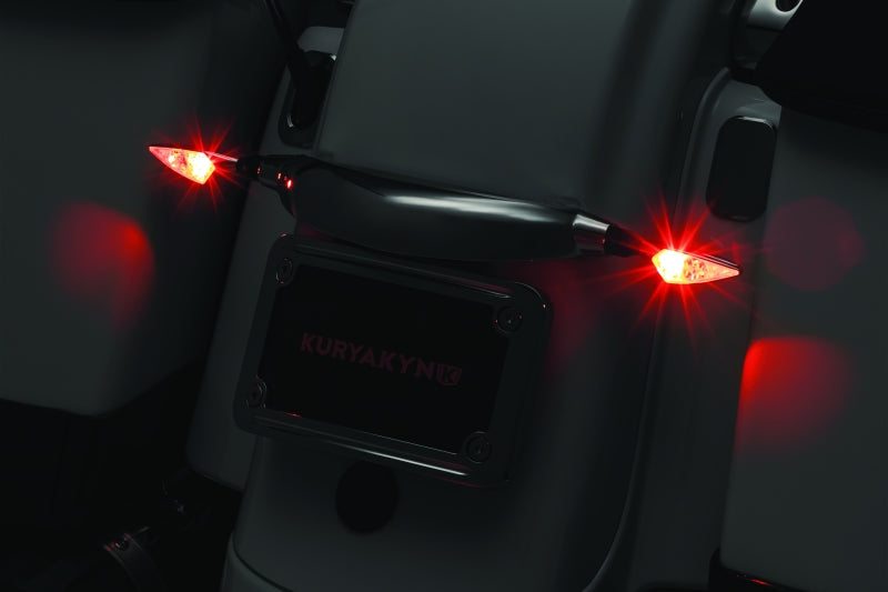 Kuryakyn Rhombus Rear Left Red/Red/Amber Chrome