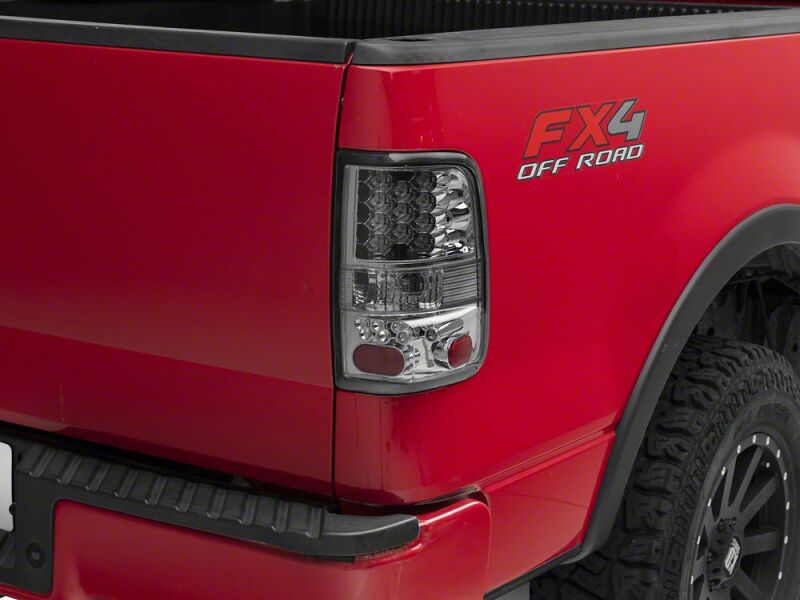 Raxiom 04-08 Ford F-150 Styleside LED Tail Lights- Chrome Housing- Smoked Lens