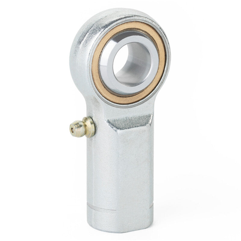 QA1 V Series 3-Pc Rod End - Female/Left Hand - .19in Bore x 3/16-24 w/Zerk - Carbon Steel