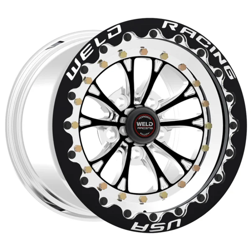 Weld Vitesse 17x10 / 5x4.5mm BP / 8in. BS Low Pad Black Wheel - Black SBL