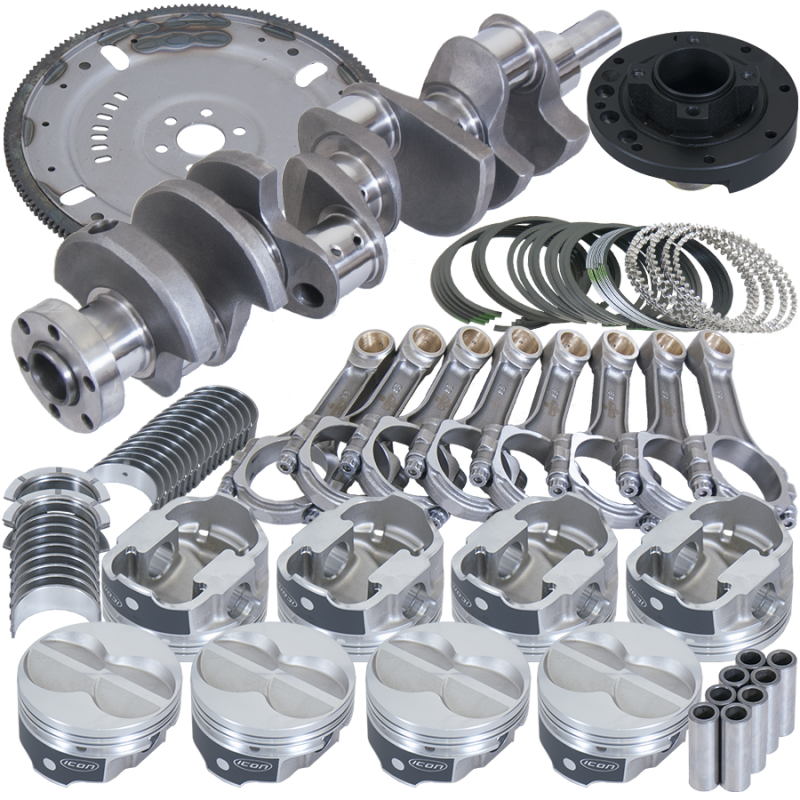 Eagle Ford 302 3.400in Crank 5.400in I-Beam Rods 4.000in Pistons 164 Tooth FP Balanced Assembly