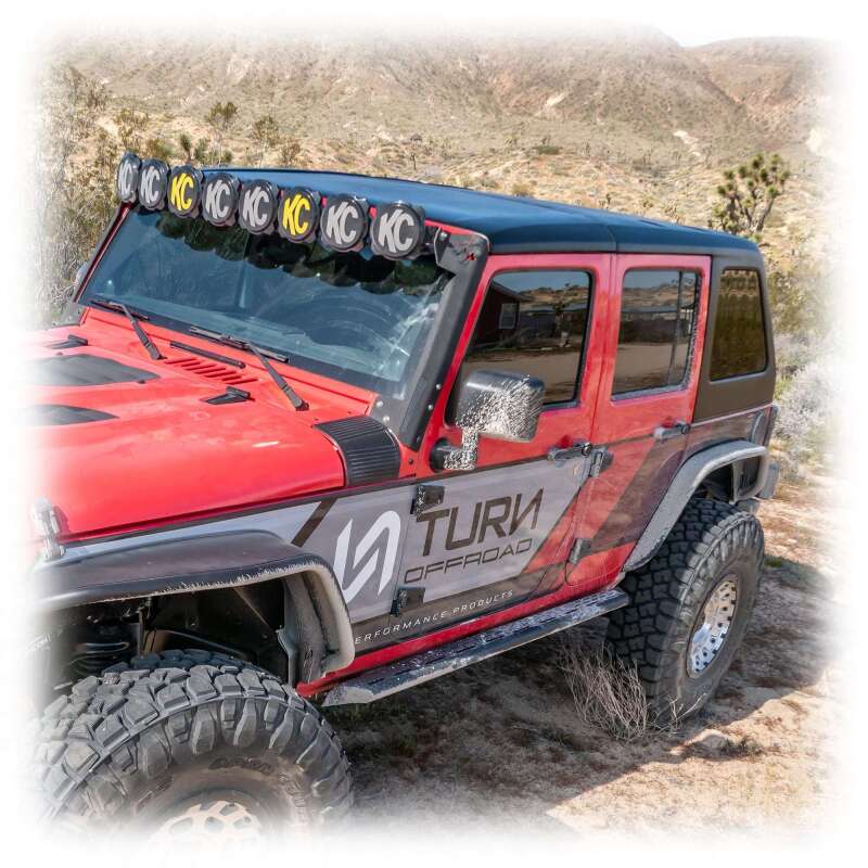 Turn Offroad 2007-2018 Jeep JK 4 Door Fastback Hardtop 2 Piece Primer (Paintable)