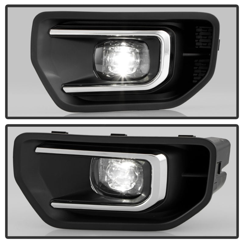 Spyder 21-23 GMC Yukon (Excl AT4) OEM Full LED Fog Lights w/Switch - Clear (FL-GY21-LED-C)