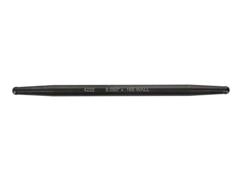 Manley Push Rod - 7/16 Dia. - 12.150 Length - 0.165 Wall - 4130 Chrome Moly - Swedged End - Set of 8