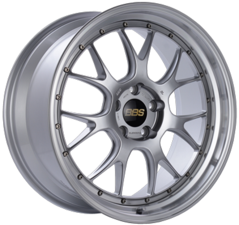 BBS LM-R 19x8.5 5x112 ET30 Diamond Silver w/ Diamond Machined Lip Wheel - 82mm PFS/Clip Required