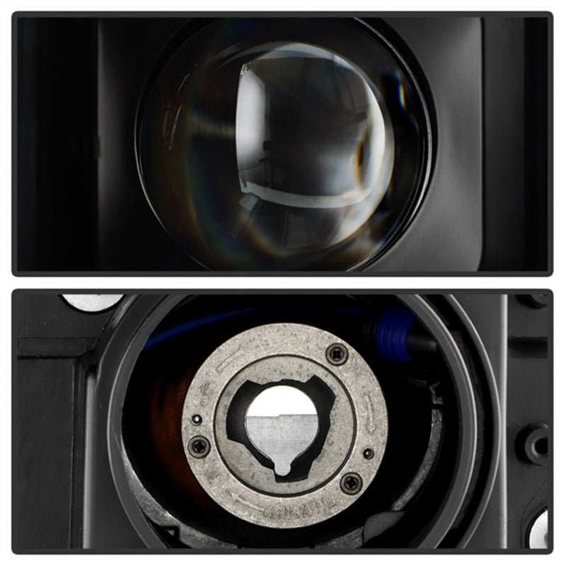 Spyder 15-20 GMC Yukon Halogen Model Only Projector Headlights - Black (PRO-YD-GY15HALSI-SBSEQ-BK)