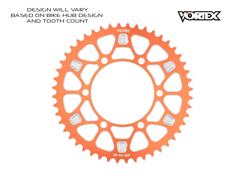 Vortex Racing V4 41 Tooth 520 Rear Sprocket - Orange