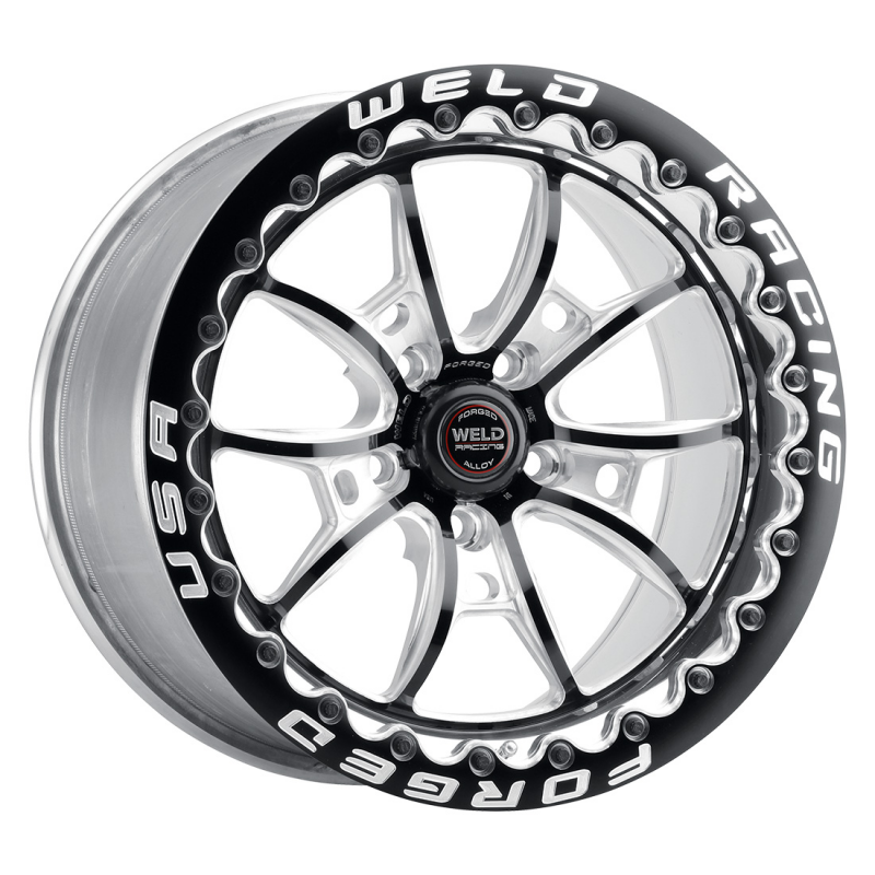 Weld RT-S S80 17x11 / 5x115mm BP / 5.8in BS Medium Pad Black Wheel - Single Beadlock MT