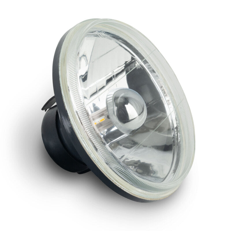 Oracle 7in Sealed Beam Glass Lens Headlight Non-Halo-Compatible with H4 LED Bulbs