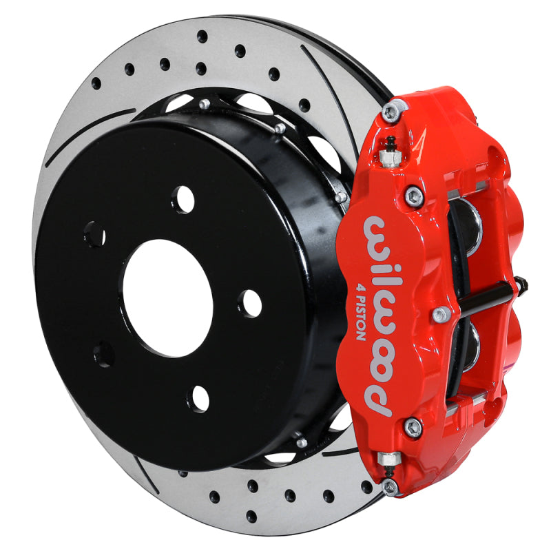 Wilwood 18-21 Jeep Wrangler Narrow Superlite 4R Rear Brake Kit SRP 13.50in Rotor w/Lines - Red