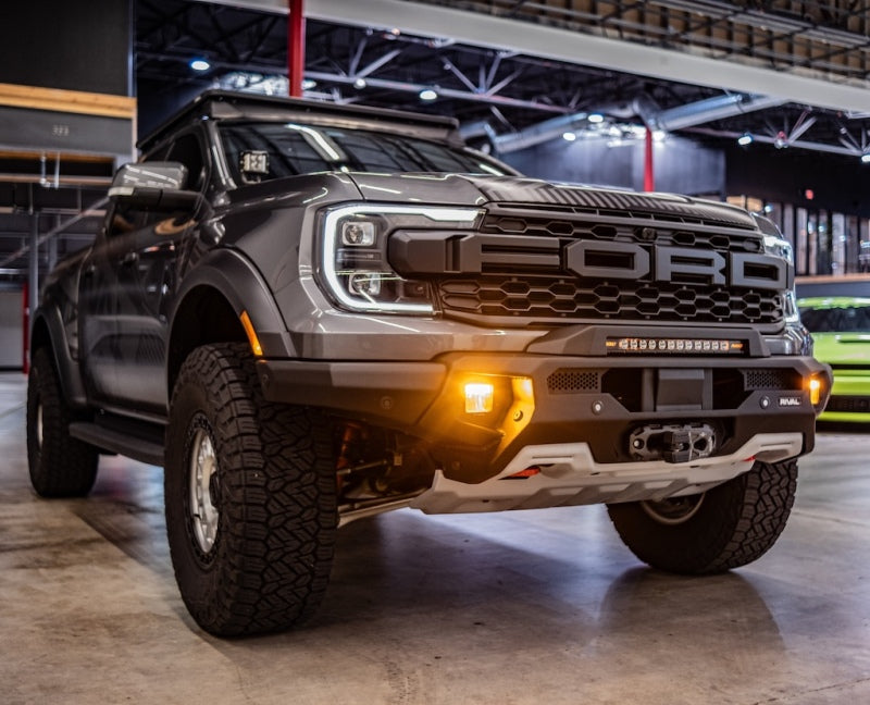 RIVAL 24-26 Ford Ranger Raptor Front Aluminum Bumper w/Winch Mount and Recovery Points
