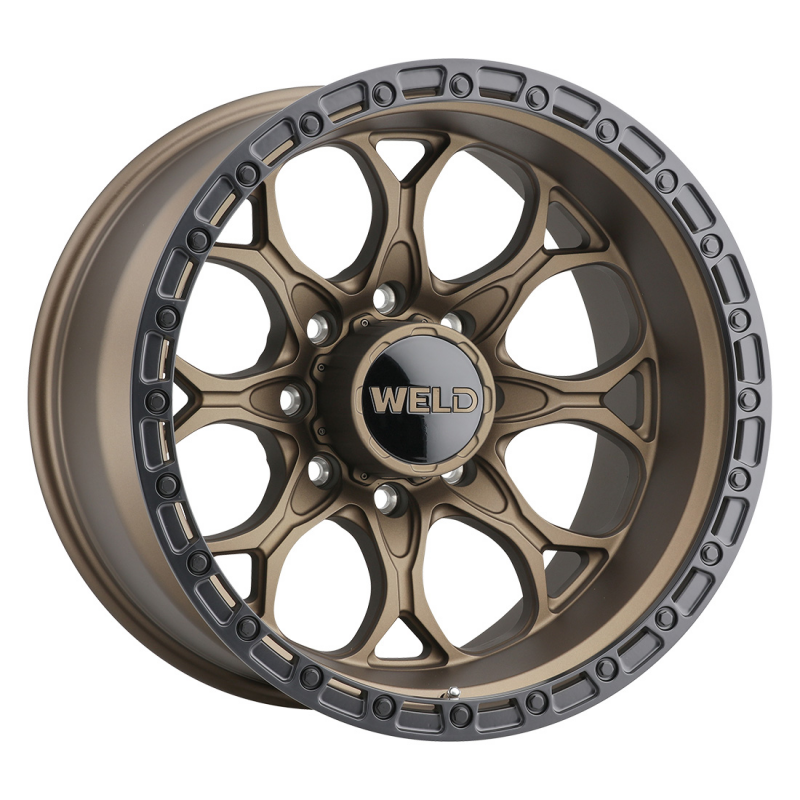 Weld Off-Road Ledge 8 8x170 / ET -18 / BS 4.75 / Satin Bronze Wheel - Non-Beadlock 125.1