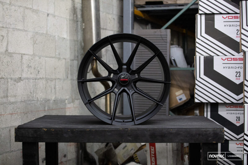 Vossen x Novitec NF10 22x9.5 / 5x114.3 / ET34 - Satin Black Wheel - (Purosangue - Front)