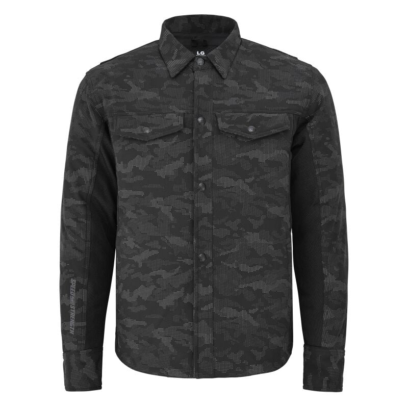 Speed and Strength True Grit Mesh Moto Shirt Reflective Camo/Black - Medium