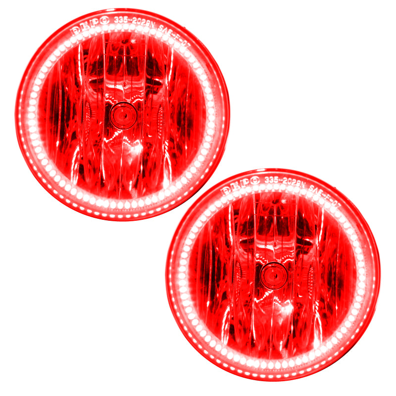 Oracle 05-11 Toyota Tacoma LED Fog Light Halo Kit - Red