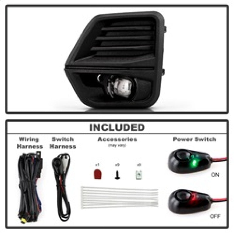 Spyder 23-25 Chevy Colorado OEM Style LED Fog Lights w/ Switch (FL-CCOL2023-LED-C)