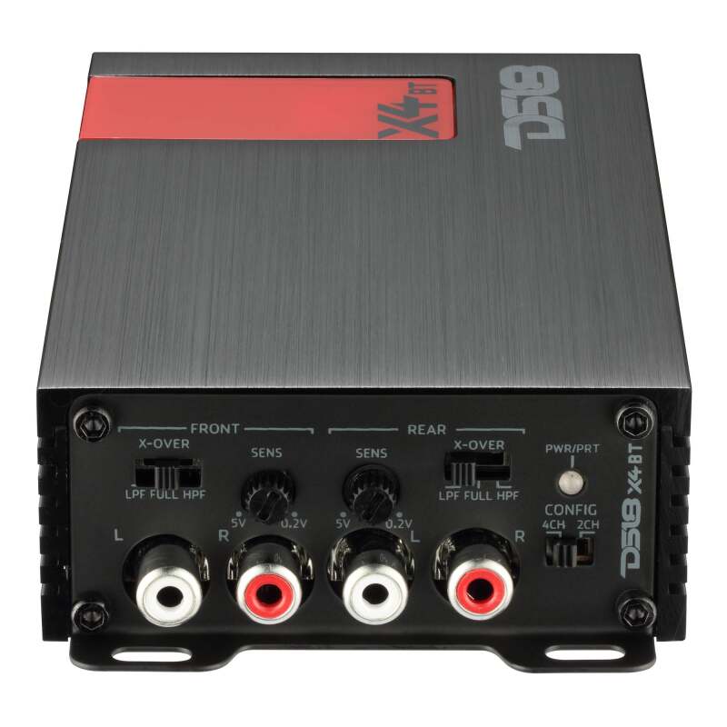 DS18 4-Chnnl 2x220 at 4ohm Bridge 4x140 at 2ohm 4x70 at4ohm Watts RMS Built-in BT Audio Receiver