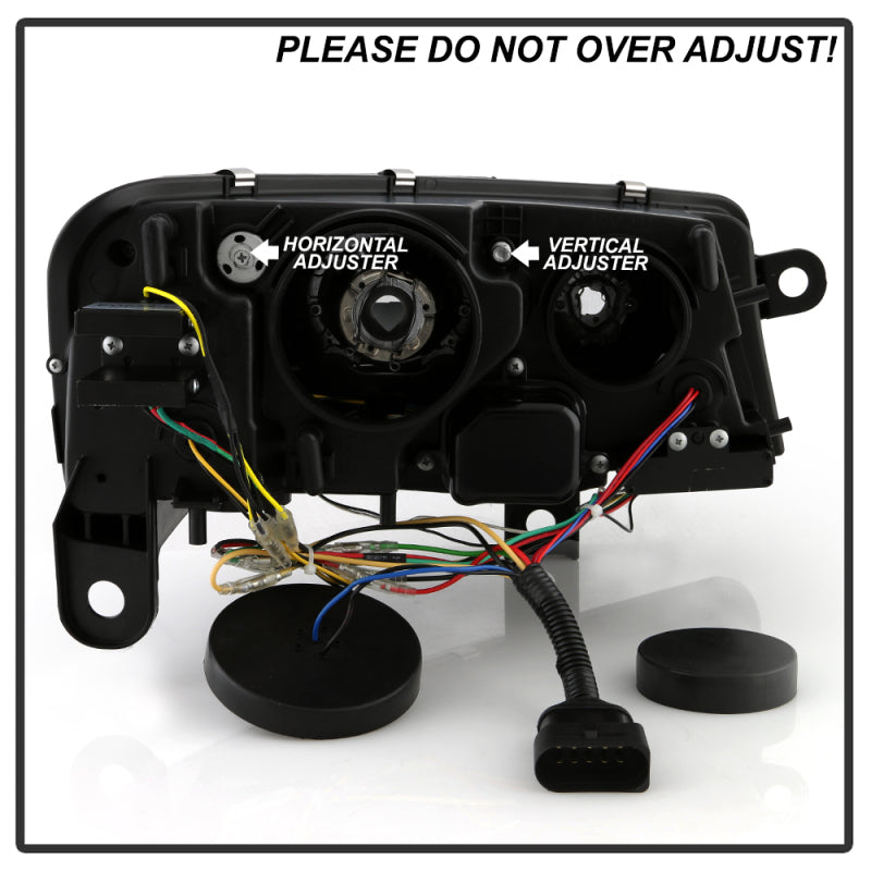 Spyder 09-11 Audi A6 Halogen Model Only Projector Headlights - (PRO-YD-ADA609-SEQ-BK)