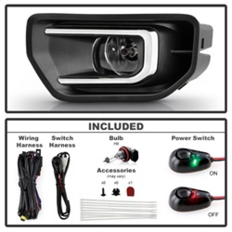 Spyder 24-26 Ford Ranger OEM Fog Lights w/Switch - Clear (FL-FR24-C)