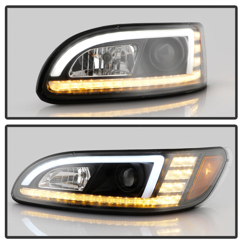 Spyder Peterbilt 325 2008-2019 Driver Side Projector Headlights - Black (PRO-YD-PB38600-L-BK)