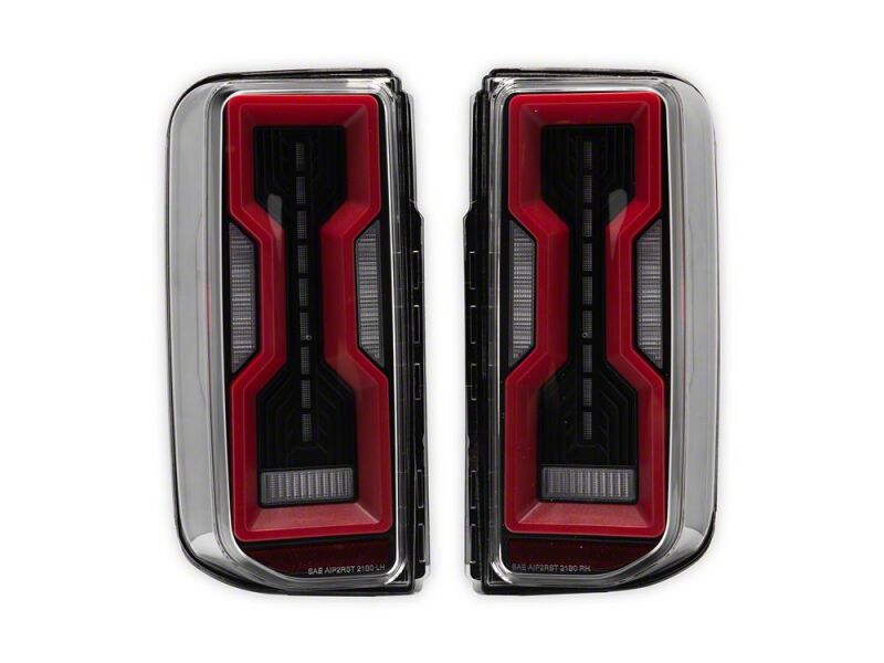 Raxiom 21-26 Ford Bronco Axial Series LED Tail Lights- Black Housing- Clear Lens