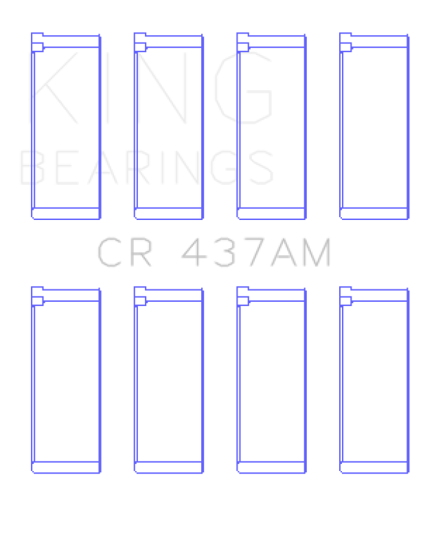 King Engine Bearings VW/Audi Aku/Aqm/Cr/Cy/Jk/Jr/Ky/Ra (Size +0.25mm) Connecting Rod Bearing Set
