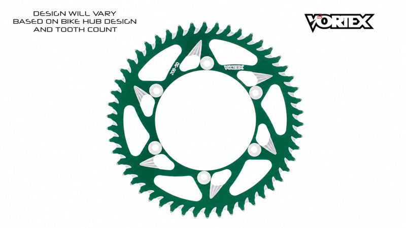 Vortex Racing 42 Tooth 520 Rear Sprocket - Green