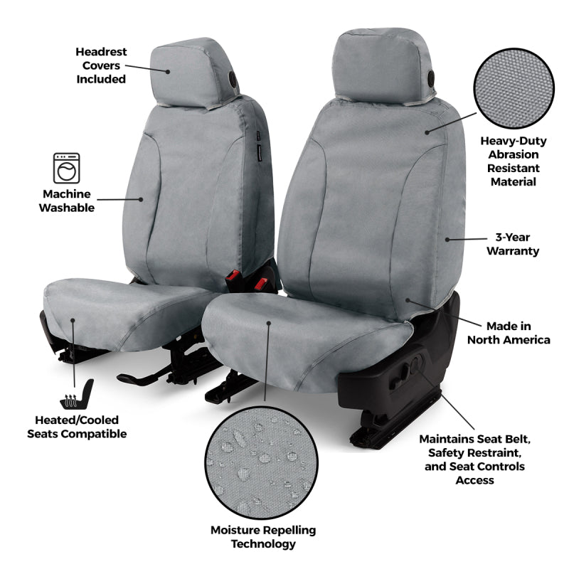 Covercraft 24-25 Toyota Tacoma SeatSaver Custom Seat Cover - Waterproof Grey