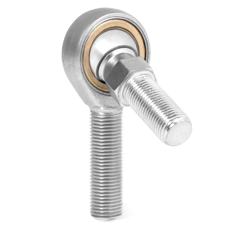 QA1 V Series 3-Pc Rod End - Male/Left Hand - 5mm Bore x M5x.08 w/Stud - Carbon Steel
