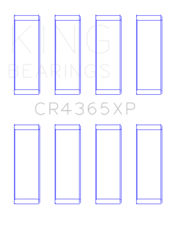 King Engine Bearings Ford Zetec S/Ecoboost1.6 (Size STDX) Connecting Rod Bearing Set